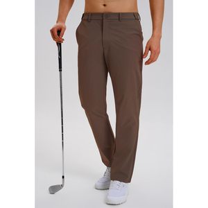 Pantalon habillé léger pour homme, décontracté, pour le golf, couleur unie, fermeture boutonnée - Product Image 5