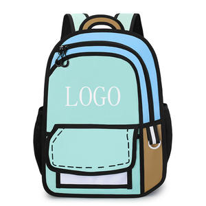 新款批发二维卡通儿童书包防水大容量书包青少年旅行书包男童女童 - Product Image 1