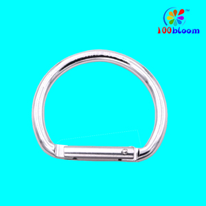 工場卸売5.2cmセミサークルカラビナーフック<span class=keywords><strong>d</strong></span>リングカラビナークリップスプリングフックバッグアクセサリーまたはウォーターボトル部品バイナー - Product Image 2