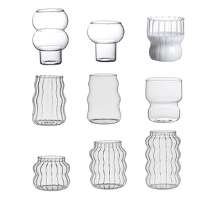 Ballon de <span class=keywords><strong>Gin</strong></span> transparent tasse en verre créative tasse de crème glacée forme de gourde tasse de barre à paroi unique en forme de gourde tasses en verre à Dessert - Product Image 6