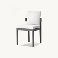Tables et chaises rondes en métal pour l'extérieur, ensemble durable de meubles de balcon design moderne avec 6 sièges