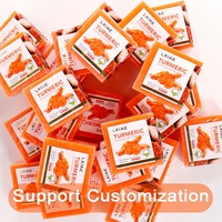 Savon éclaircissant et nettoyant rapide OEM fait main au curcuma, correcteur de taches sombres sur les jointures, savon en barre blanchissant à l'acide kojique pour tous types de peau