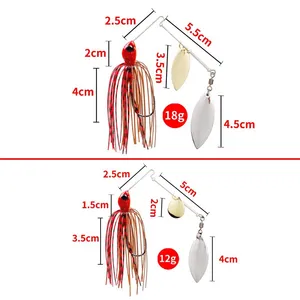 LUSHAZER Esche <span class=keywords><strong>Artificiali</strong></span> Metalliche Spinnerbait e Spoon Rigide da <span class=keywords><strong>Pesca</strong></span> 12g 18g <span class=keywords><strong>per</strong></span> Spinning, <span class=keywords><strong>per</strong></span> Bass, Luccio, Trota - Product Image 2