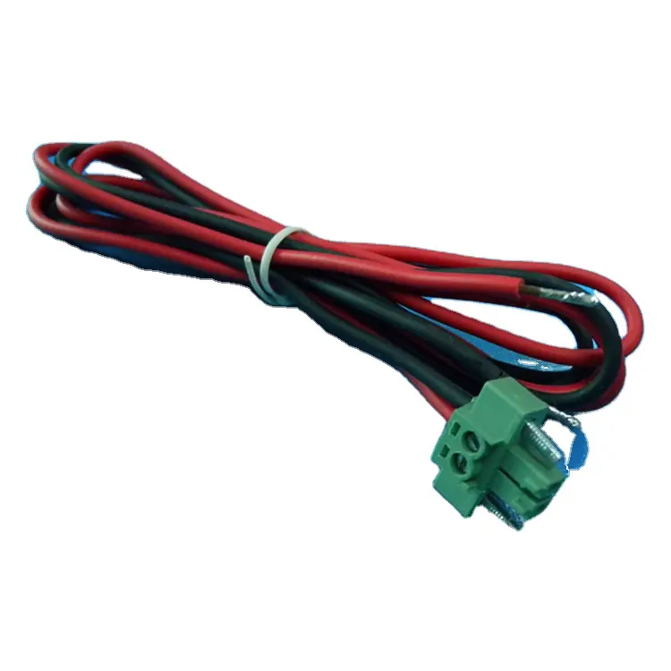 Kabel Daya CCTV Hitam dan Merah FX-LST2W-2C-1M Murah Kualitas Tinggi Bekerja Di Kabel Kondisi AC 12V DC atau 24V