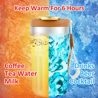 Vente en gros d'usine de Offre Spéciale Design moderne Affichage LED de la température Tasse à café avec corde pour les cadeaux d'affaires Tasse de voyage isolée