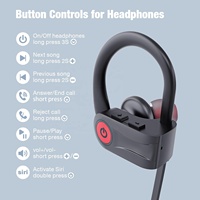 Casque d'écoute sans fil Bluetooth V6.0 étanche pour le sport, avec 16 heures d'autonomie, vente en gros