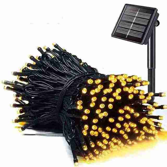 12m 100 Led Waterproof Patio Solar Outdoor Led String Lights Fairy Christmas Lights Decoration Solar Powered String Lights
