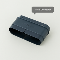 Conduit de ventilation plat en PVC pour alimentation en air au sol, tuyau plat pour système HVAC d'air frais, profil bas, installation facile, OEM