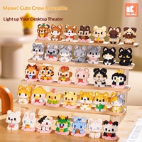 NOUVEAU Blocs de construction en plastique ABS, figurines d'animaux (Corgi, chat), jouets d'assemblage pour enfants, petits cadeaux, jouets de stand