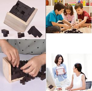 Giocattolo <span class=keywords><strong>di</strong></span> legno fatto da te-T a forma <span class=keywords><strong>di</strong></span> Puzzle Puzzle <span class=keywords><strong>di</strong></span> <span class=keywords><strong>logica</strong></span> cubo educativo <span class=keywords><strong>rompicapo</strong></span> <span class=keywords><strong>rompicapo</strong></span> per bambini e adulti - Product Image 4