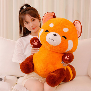 Muñeco de peluche de <span class=keywords><strong>mapache</strong></span> sentado nuevo al por mayor, muñeco de regalo de cumpleaños supersuave para niños con malla de forro transfronterizo - Product Image 3