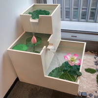 Aquariums Mistech modernes en FRP pour usage extérieur et intérieur, designs variés, accessoires de décoration pour la maison