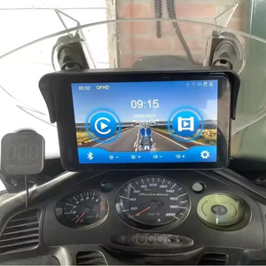 เครื่องนำทาง <span class=keywords><strong>GPS</strong></span> ไร้สายสำหรับมอเตอร์ไซค์ Karadar M7001 พร้อม CarPlay และ Android Auto หน้าจอสัมผัส 7 นิ้ว กันน้ำ กล้อง HD 2 ตัว บันทึกภาพ DVR - Product Image 1