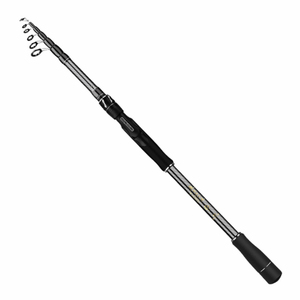 Caña de Pescar de Fibra de Carbono Negra, Potencia 350, Diseño Tejido Resistente, Eje Cónico, Letras Doradas - Product Image 2