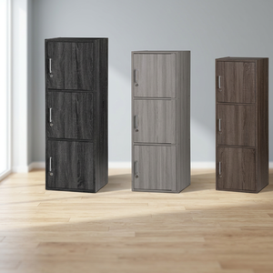 Solide Classeur SU 801 Étagères Bibliothèque Vitrée Panneau De Particules Rangement Salon Haute Durabilité Pour Le Bureau À Domicile Malaisie - Product Image 3