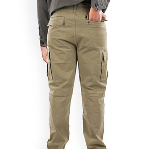 Pantalones Cargo de Lona para Hombre, Modernos, Ligeros, de Corte Ajustado, con Cintura Elástica, para un Estilo Casual y Urbano - Product Image 4