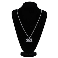 Argent Laiton Personnalisé Lettre Pendentif Mode Style Moissanite CZ Plaqué Or CAD Prix Usine Pour Hommes Dame