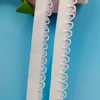 Sangle en nylon et élasthanne pour vêtements et sous-vêtements, bande élastique en peluche à bordure côtelée pour la couture de textiles de maison et de sacs