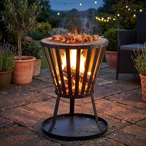 Brasero Portátil para Jardín, Brasero para Patio, Brasero para Leña, Braseros para Exteriores con Base Estable, Utensilios para Barbacoa para el Hogar - Product Image 5