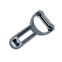 Sun Well 4-in-1 handmatige roestvrijstalen mesjes plastic PP groente- en fruit schiller 360 graden multifunctionele roterende keukenhulp