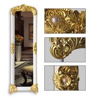 European Style Luxury Decorative Wall Floor Mirror Silver Clear Contemporary Design Custom Brand Float Glass Bedroom Living Room