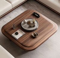Sofá Seccional Curvo Moderno con Estructura de Madera Sólida, Tapizado en Cuero, en Forma de L, para Sala de Estar