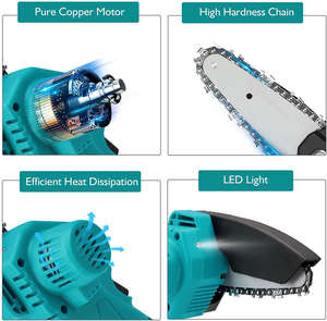 Electric DIY <b>Gardening</b> <b>Tools</b> <b>Set</b> High Industrial Cordless Pruning Shears Chainsaw Telescopic Pole Battery Powered 21V 3-Year - Product Image 5