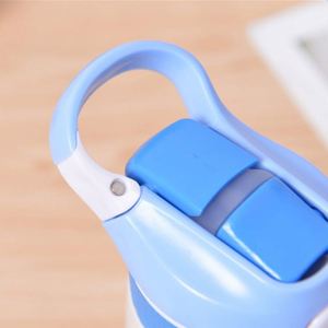 New Cartoon Cute Children Drinking Insulated Portable Kids Stainless Steel Water <b>Bottle</b> for School With Straw and Handle - Product Image 4