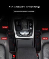 Boîte de rangement intérieure et pour l'espace entre les sièges en cuir de luxe - Accessoires de voiture de la marque Carclean