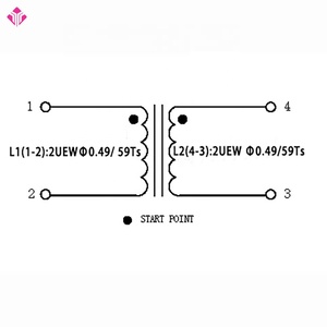 Nhà máy cung cấp uu16 EMI Lọc DC phổ biến chế độ Choke dòng biến áp - Product Image 6