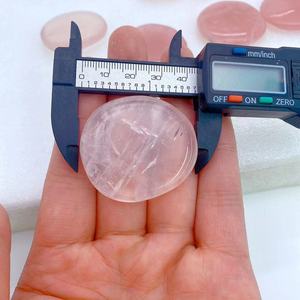 Prezzo all'ingrosso a buon mercato naturale fetta di cristallo di quarzo rosa piccola fetta di cristallo pietra curativa per la decorazione domestica - Product Image 4