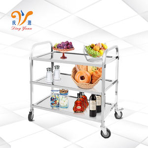 Lage Prijs <span class=keywords><strong>Hotel</strong></span> Catering Food Service Roestvrij Staal <span class=keywords><strong>Liquor</strong></span> Eetkamer <span class=keywords><strong>Trolley</strong></span> Dining Dienst Winkelwagen - Product Image 3