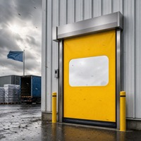 Прочная герметичная дверь из ПВХ с усиленным уплотнением для чистых помещений, лабораторий и промышленных пылезащищенных сред