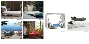 <span class=keywords><strong>Conjunto</strong></span> de Muebles de Jardín Estilo Rústico, <span class=keywords><strong>Mesa</strong></span> <span class=keywords><strong>y</strong></span> <span class=keywords><strong>Sillas</strong></span> de Ratán Resistente a los Rayos UV, Impermeable <span class=keywords><strong>y</strong></span> Duradero para Uso en Parques - Product Image 4