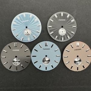 Onweerstaanbare charme guilloche wijzerplaten saffierglas lederen band titanium horlogekast luxe heren automatisch uurwerk OEM ODM - Product Image 3