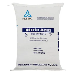 Asam sitrat Food Grade monohidrat E330 tujuh bintang/RABC/TTCA digunakan untuk bubuk industri makanan dan minuman 99%