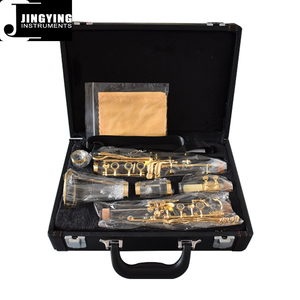 Jingying-<span class=keywords><strong>clarinete</strong></span> <span class=keywords><strong>de</strong></span> <span class=keywords><strong>cristal</strong></span> especial para examen musical, instrumentos <span class=keywords><strong>de</strong></span> viento chapados en oro, 17 llaves, 2022 - Product Image 1