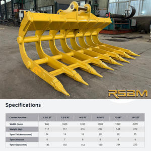 Râteau de racine incurvé par excavatrice de RSBM pour des machines de construction - Product Image 2