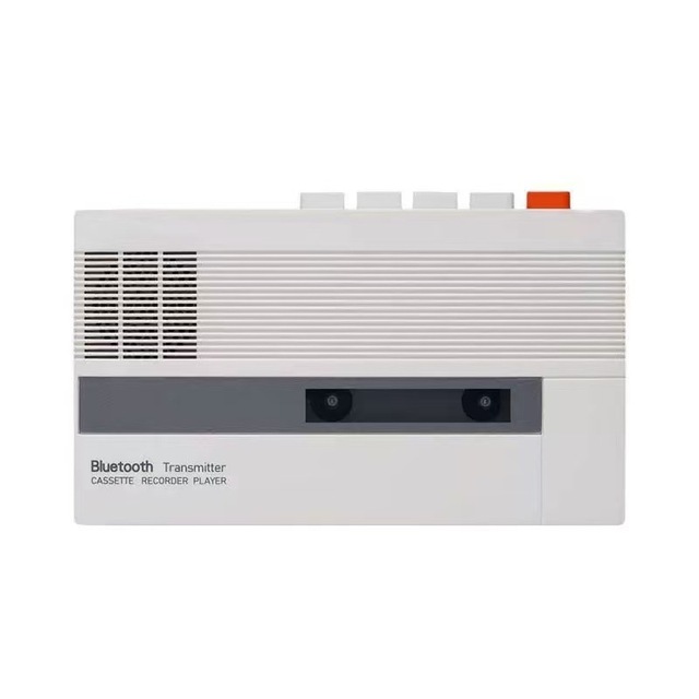 Retro Cassette Player Transmitter Rechargeable Walkman Recorder Built-in Speaker Portable Audio Device Home Travel Use