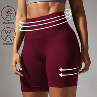 MIQI vêtements actifs taille haute motard cyclisme Gym Shorts Yoga Fitness course bout à bout Lfiting Booty Yoga Shorts