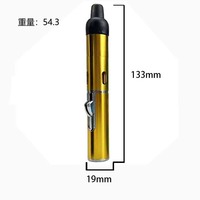 Briquet à butane multifonctionnel portable en métal gravé avec logo publicitaire, design long et élégant, pour aromathérapie