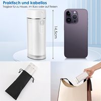 Mini Hydropulseur Dentaire Sans Fil 190ML Portable, Irrigateur Buccal Étanche IPX7, 3 Modes Rechargeable pour Appareils Dentaires et Soins des Gencives