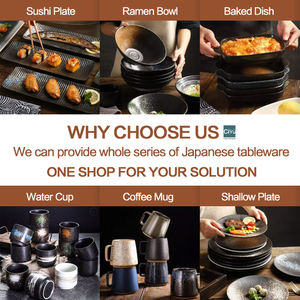 カスタムロゴ磁器セラミックステーキプレートフラットマット食器石器ディナープレートセットディッシュホテルレストラン食器プレート - Product Image 5