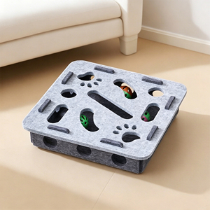 Meilleures ventes : Boîte en feutre labyrinthe pour chat, modèle interactif avec balle à clochette, pour l'auto-entretenissement et la lutte contre l'<span class=keywords><strong>ennui</strong></span> - Product Image 4