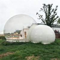 Maison à bulles transparente gonflable célèbre sur Internet Maison de tente ciel étoilé Hôtel chez l'habitant Camping en plein air Maison à bulles sphérique