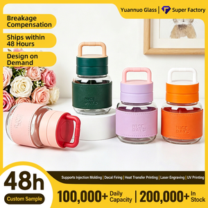 แก้วน้ำพกพาขนาด 300 มล. พร้อมฝาปิดและหูจับ แก้วน้ำทรงกลมขนาดเล็กสำหรับเดินทาง สำนักงาน หรือเป็นของขวัญ - Product Image 4