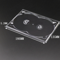 WEISHENG Vente en gros de plateaux de remplacement pour DVD, CD, Blu-ray, Digipak, format A5, transparents, simples et doubles