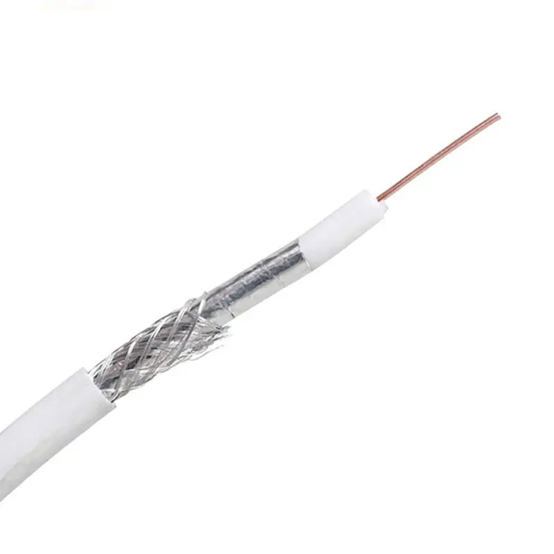 Bán thành phẩm CE chứng nhận RG6 linh hoạt cáp đồng trục/75 Ohm cáp đồng trục RG6/U Coax Cabo CCTV RG6