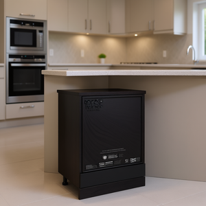 Mobile da Cucina Moderno in Legno Ingegnerizzato per Forno, 23.6 X 18.1 X 32.1 Pollici, Nero - Product Image 2