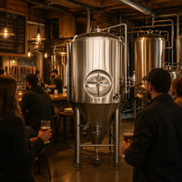 Cuve de Fermentation Tonsen 4000L pour Bière Artisanale avec Réservoir sous Pression en Acier Inoxydable – Équipement de Brassage Haute Rigidité